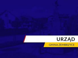 Od 1 września 2023 r. nastąpi zmiana godzin pracy Urzędu Gminy Zembrzyce.