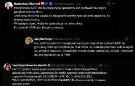 Burza komentarzy po propozycji „Prezydenckiego SAFE 0%. Politycy ostro komentują pomysł finansowania zbrojeń.