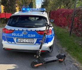 1,47 promila na hulajnodze elektrycznej. 2500 zł mandatu w sąsiednim powiecie.