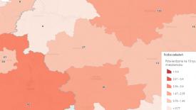 Wzrost liczby zakażeń na koronawirusa