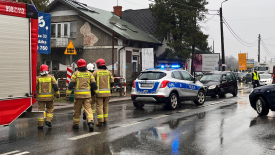 Problemy w ruchu drogowym po awarii auta w Suchej Beskidzkiej. 