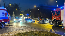 Poważne zdarzenie drogowe w Suchej Beskidzkiej. 