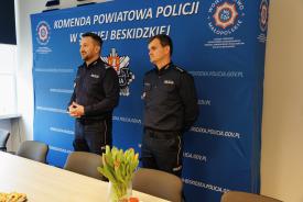 Święto Służby Cywilnej w Komendzie Powiatowej Policji w Suchej Beskidzkiej. 