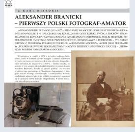 Sucha miała swojego pioniera fotografii. Był nim hrabia Aleksander Branicki, właściciel suskiego zamku.
